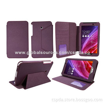 High-quality PU Leather Stand Cover Cases for Asus Fonepad 7 FE170CG, Easy Access to All Buttons